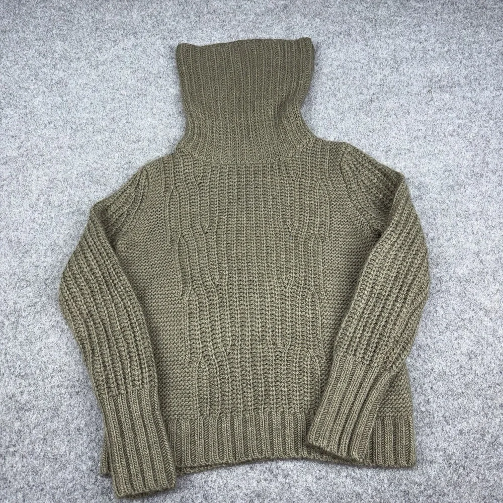 Banana Republic Sweater Womens Small Turtleneck Italian Yarn Merino Wool Alpaca
